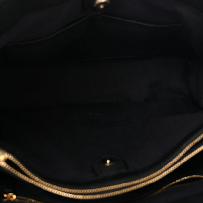 Burberry Grainy Calfskin House Check Large Banner Tote Black 5 of 15