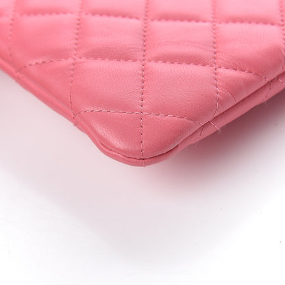 Chanel Lambskin Quilted Medium Casino Beauty CC Cosmetic Case Fuchsia 9 of 12