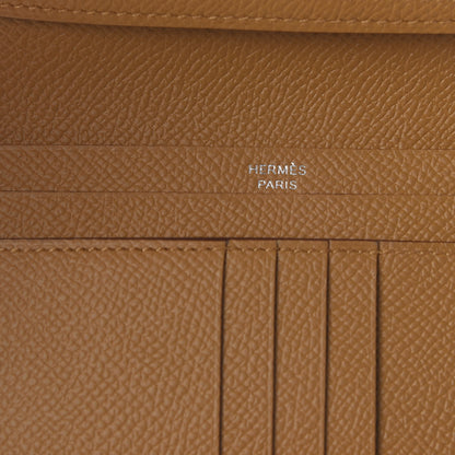 Hermes Epsom Verso Bearn Compact Wallet Rose Confetti Sesame 6 of 8