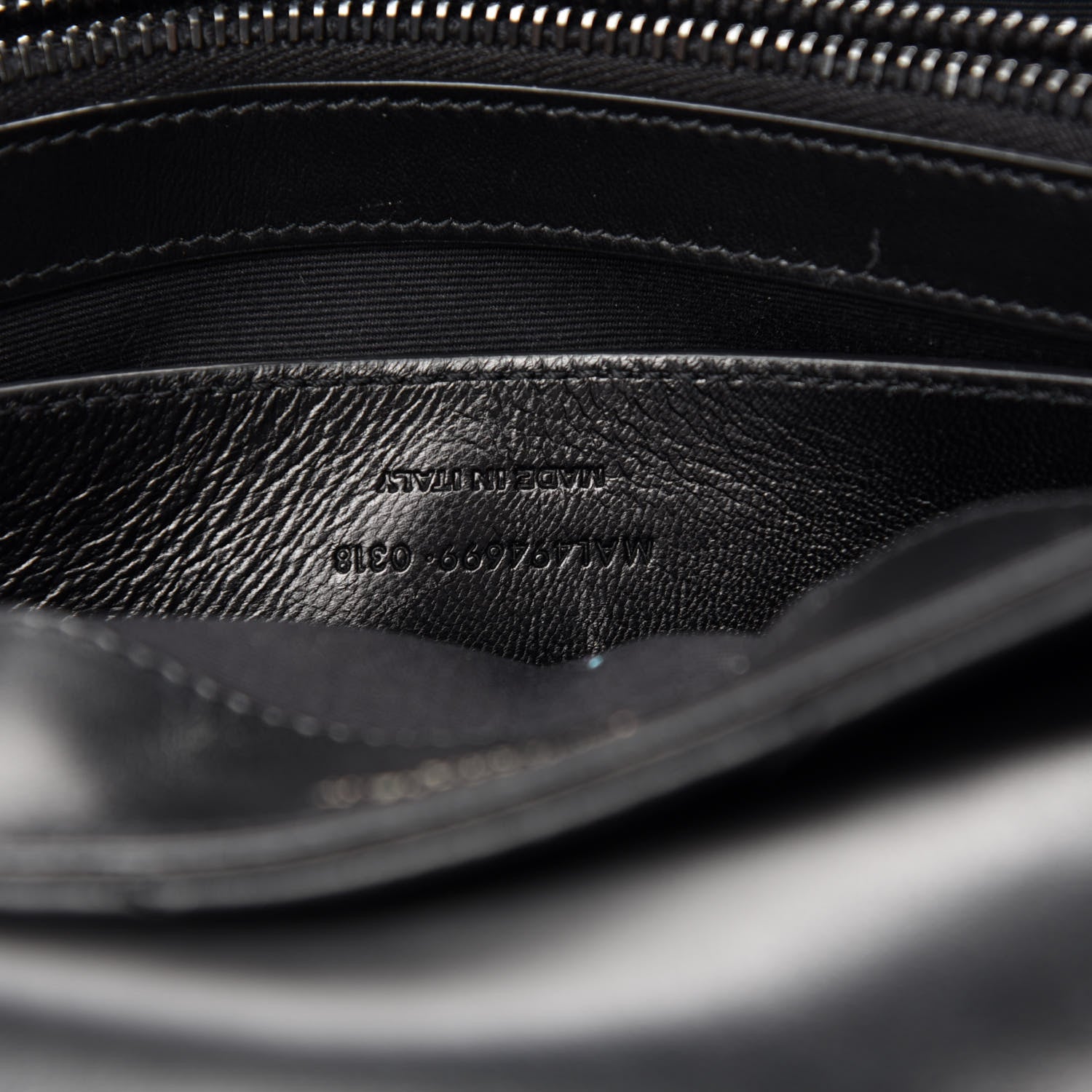 Saint Laurent Calfskin Y Quilted Monogram Small Loulou Chain Satchel Black 10 of 11