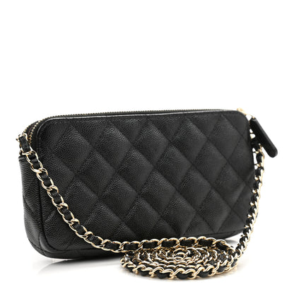 Chanel Caviar Quilted Small Clutch With Chain Black 2 of 12