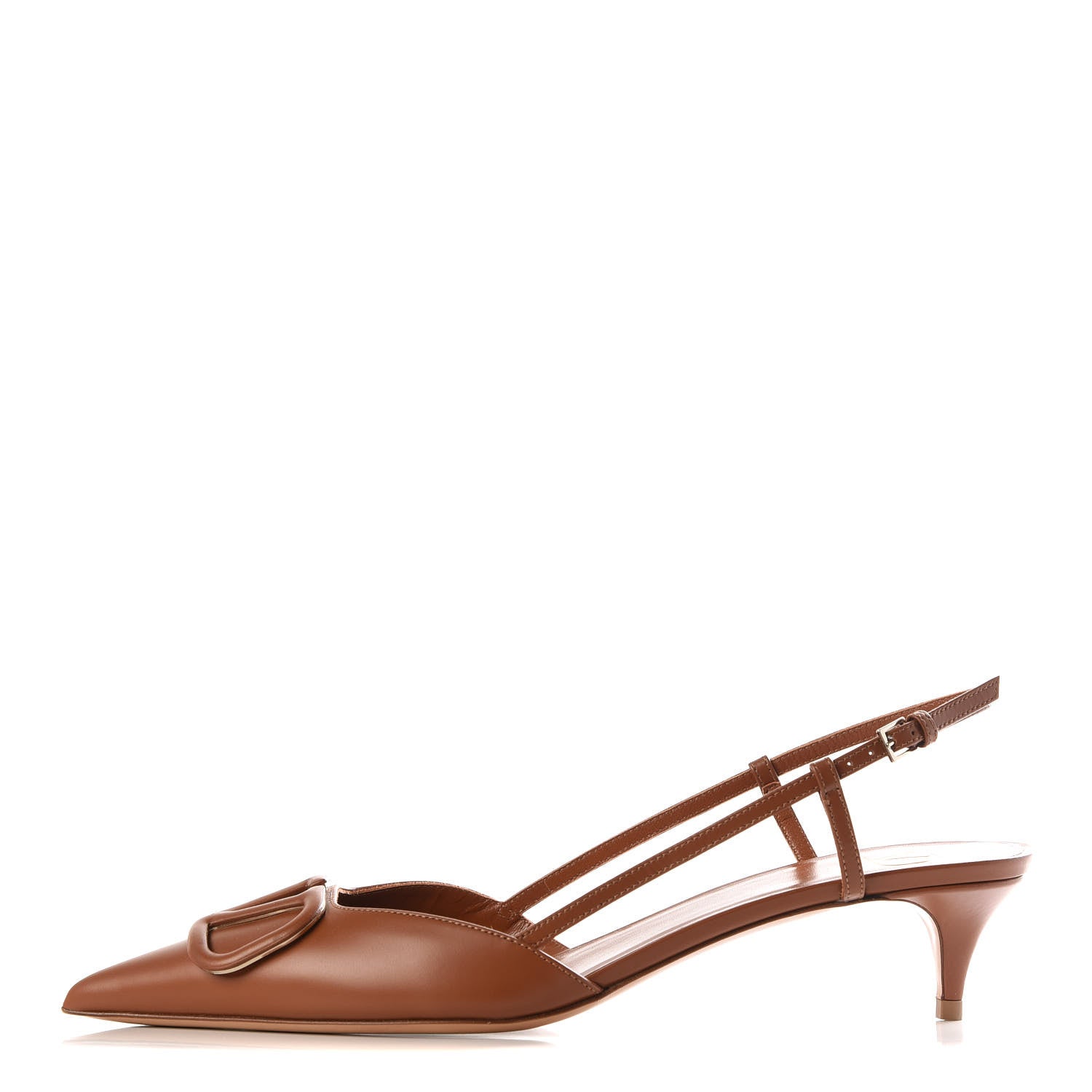 Valentino Garavani Calfskin Tonal Vlogo Slingback 40mm Pumps 39.5 Selleria 1 of 9