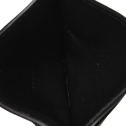 Balenciaga Smooth Calfskin Logo Everyday Multi Card Case Black 5 of 7