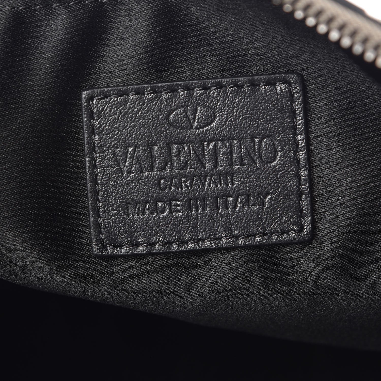 Valentino Garavani Nappa Canvas Camouflage Zip Pouch Multicolor 6 of 7
