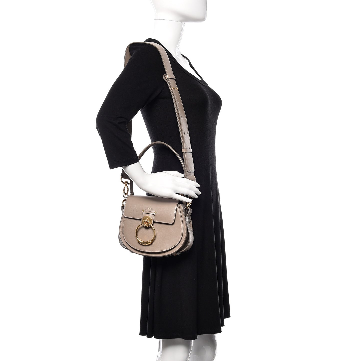 Calfskin Small Tess Bag Motty Grey