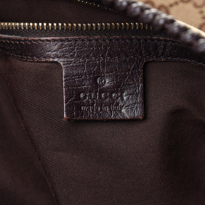Gucci Monogram Large Horsebit Chain Hobo Dark Brown 6 of 12
