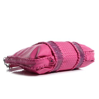 Bottega Veneta Nappa Intrecciato Ayers Convertible Tote Shocking Pink 4 of 8