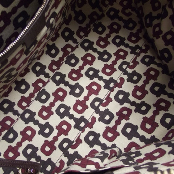 Guccissima 85th Anniversary Boston Tote Chocolate Brown