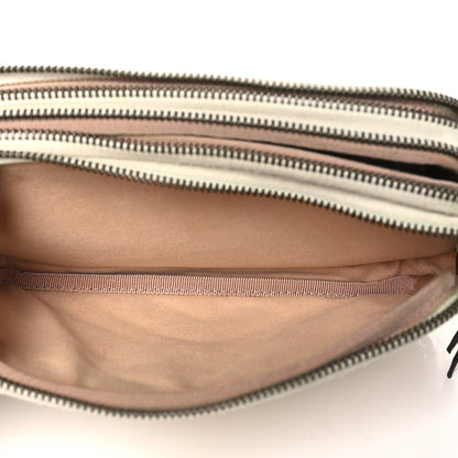Gucci Calfskin Matelasse Mini GG Marmont Chain Crossbody Bag Mystic White 5 of 14