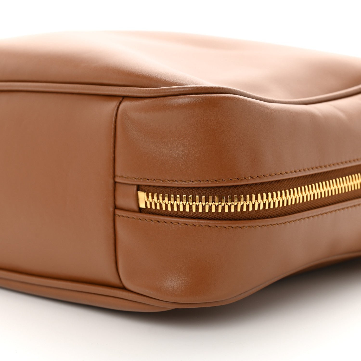Miu Miu Soft Calf Softy Large Beau Top Handle Bag Cognac 9 of 9