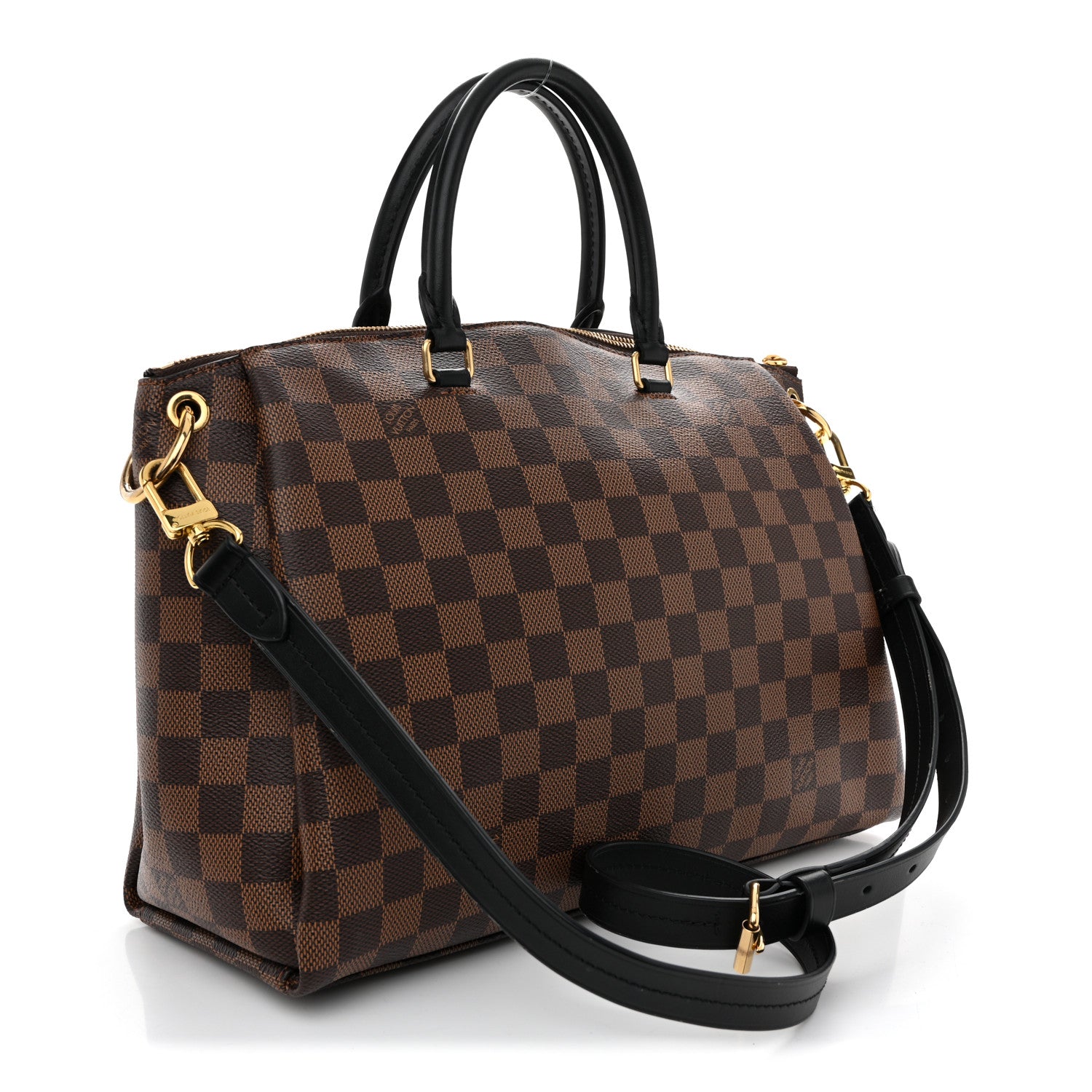 Louis Vuitton Damier Ebene Odeon Tote MM Black 3 of 10