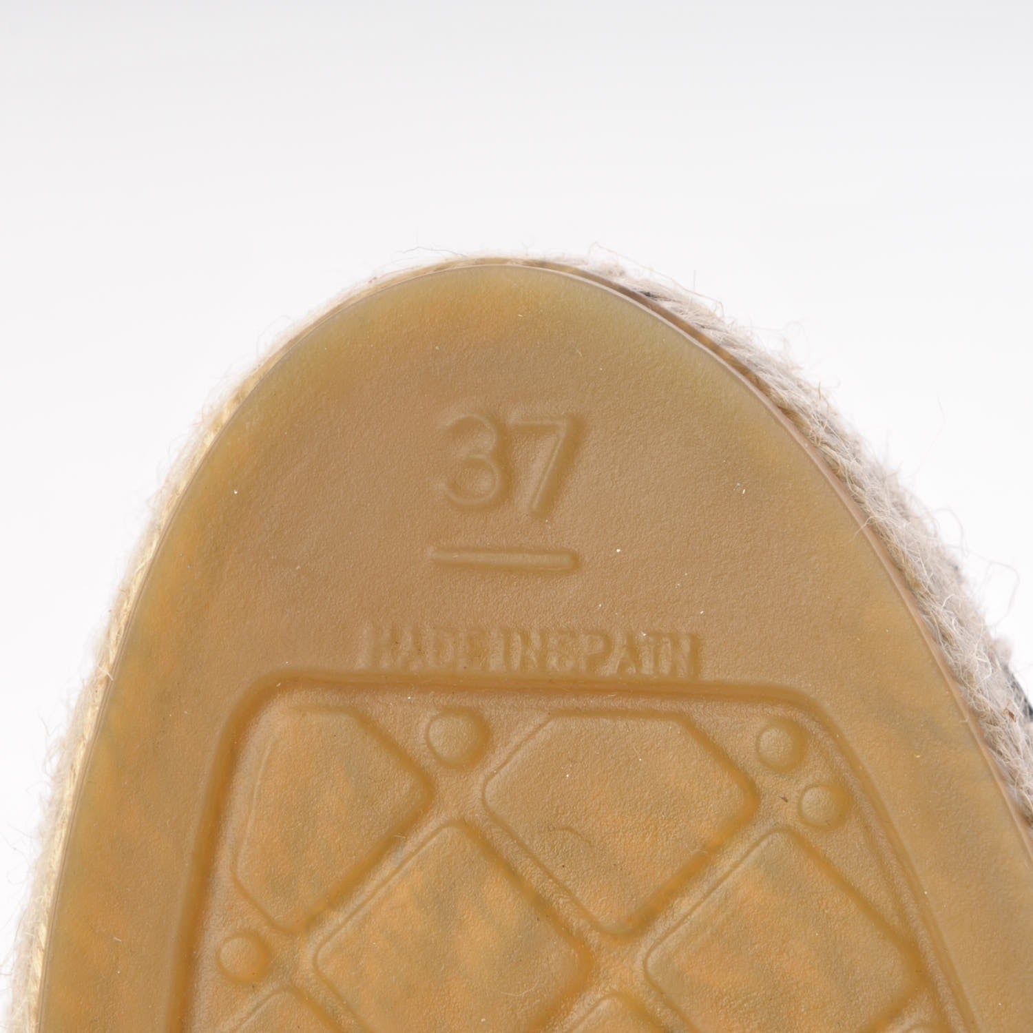 Chanel Iridescent Goatskin Patent CC Espadrille Mules 37 Black 7 of 11