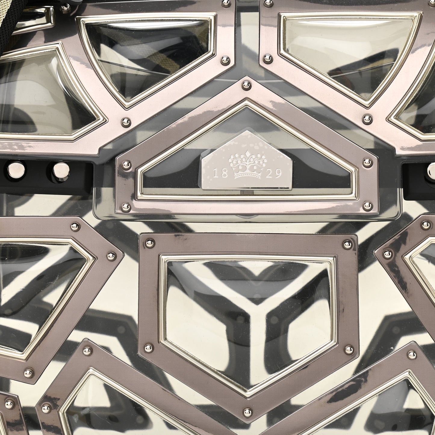 Vinyl Gladiator Tempete Satchel Antique Silver Gold