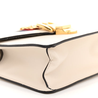 Gucci Calfskin Mini Sylvie Top Handle Bag White 9 of 10