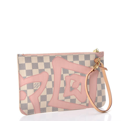 Louis Vuitton Damier Azur Tahitienne Neverfull MM GM Pochette 3 of 8