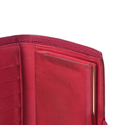 Chanel Caviar Timeless CC French Wallet Dark Pink 9 of 9
