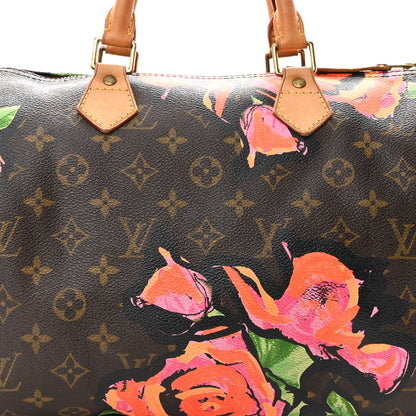 Louis Vuitton Monogram Roses Speedy 30 8 of 14