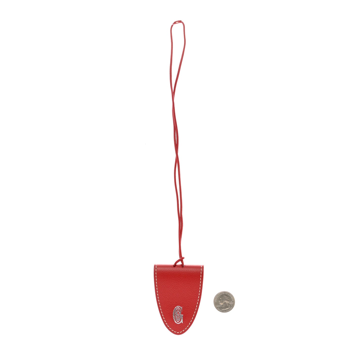 Calfskin Bag Clip Red