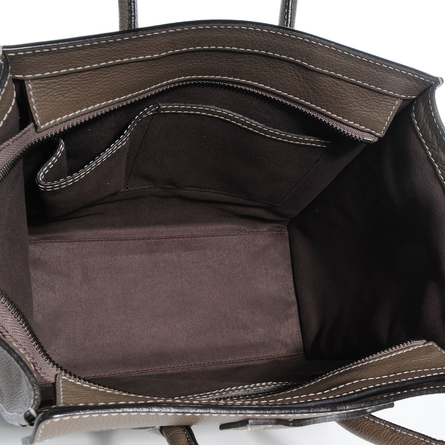 Drummed Calfskin Micro Luggage Souris