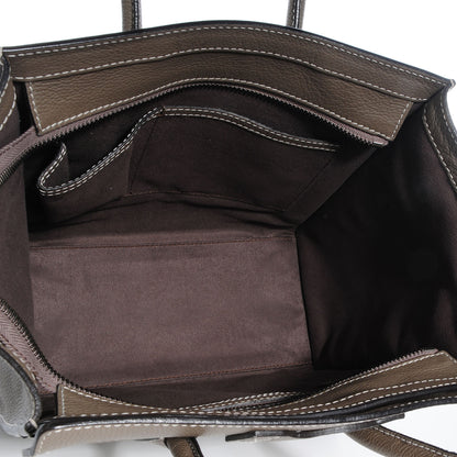Celine Drummed Calfskin Micro Luggage Souris 5 of 9