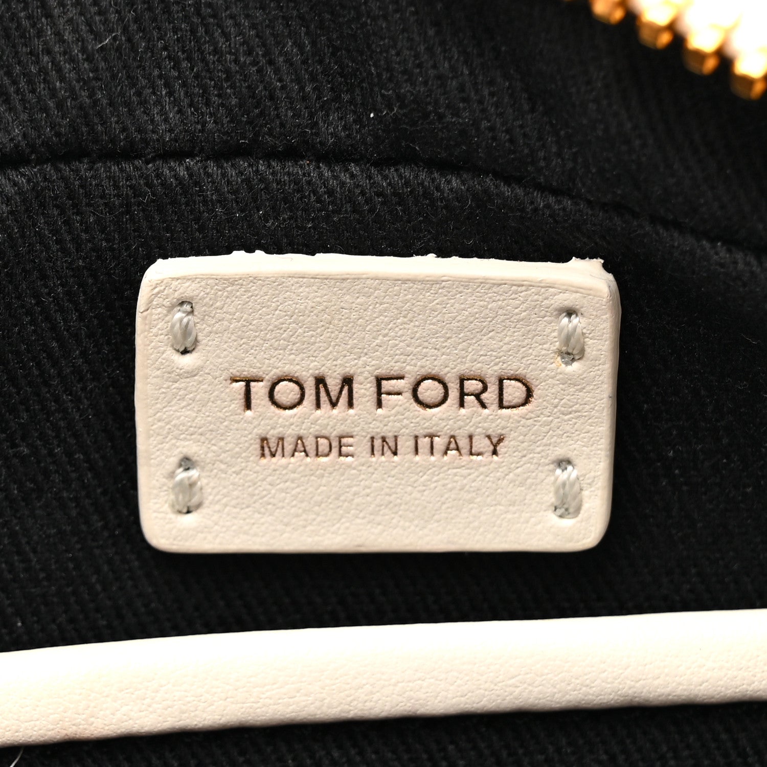 Tom Ford Bos Taurus Calfskin Quilted TF Camera Bag White 6 of 10