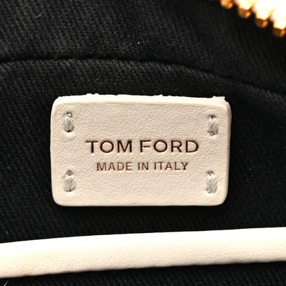 Tom Ford Bos Taurus Calfskin Quilted TF Camera Bag White 6 of 10