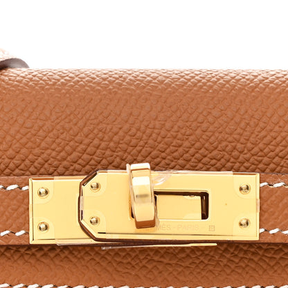 Hermes Epsom Mini Kelly Sellier 20 Gold 8 of 11