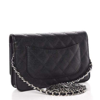 Chanel Caviar Quilted Wallet On Chain WOC Black 3 of 10