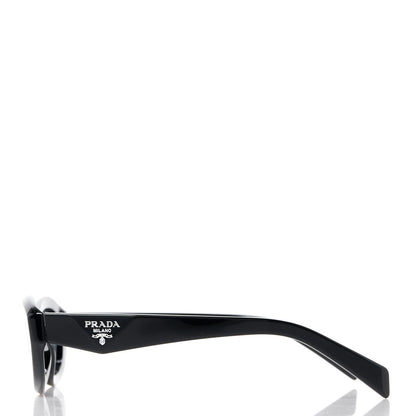Prada Acetate Oval Sunglasses SPR 26Z Black 3 of 8