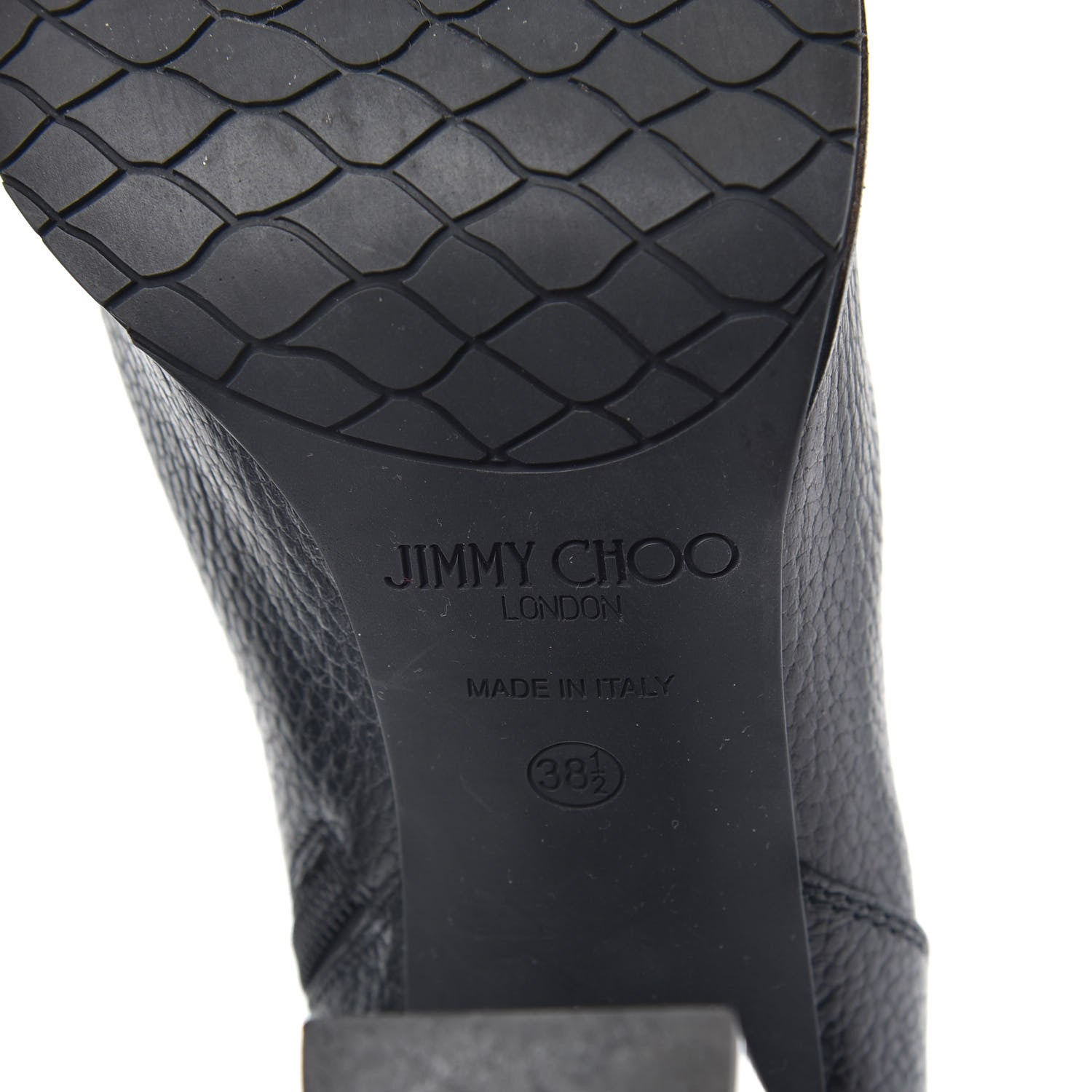 Jimmy Choo Grainy Calfskin Ankle Boots 38.5 Black 6 of 8
