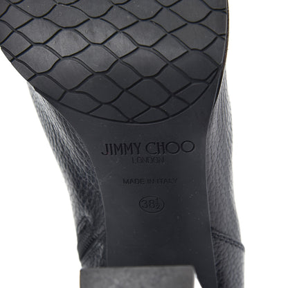 Jimmy Choo Grainy Calfskin Ankle Boots 38.5 Black 6 of 8