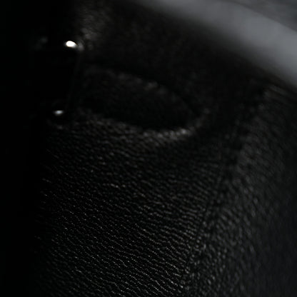 Hermes Shiny Alligator Kelly Wallet To Go Black 6 of 10