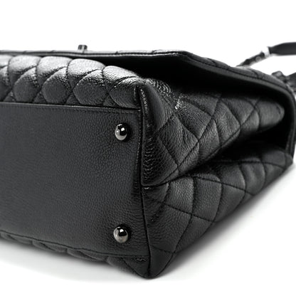 Chanel Caviar Quilted Small Coco Handle Flap So Black 10 of 10