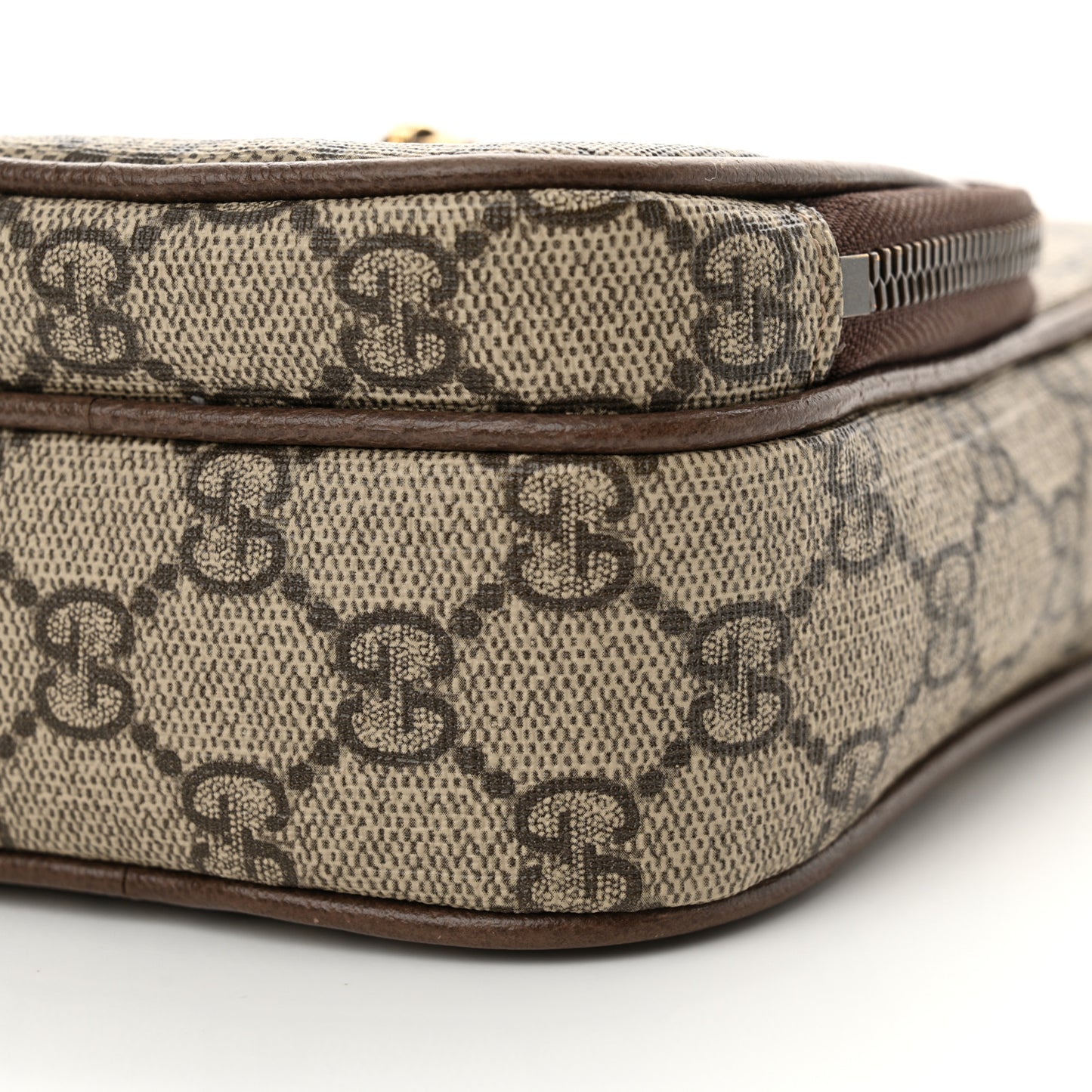 GG Supreme Monogram Mini Neo Vintage Double Zip Messenger Bag Beige New Acero Crop