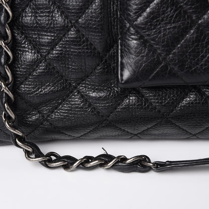 Chanel Calfskin Quilted XXL Travel Flap Bag Black 10 of 10