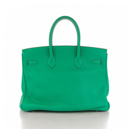 Hermes Taurillon Clemence Birkin 35 Menthe 4 of 28