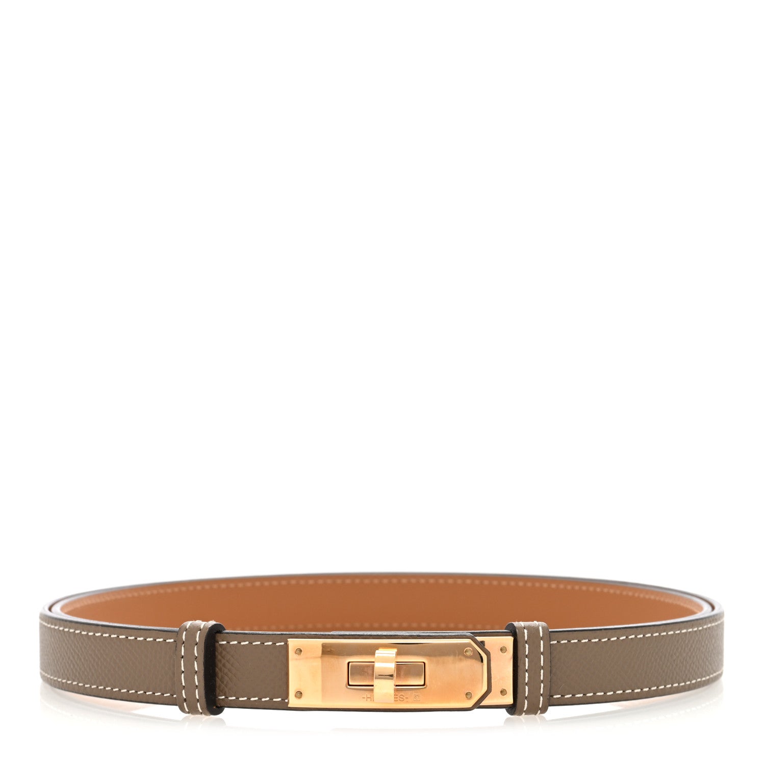 Hermes Epsom Kelly Belt Etoupe 1 of 4