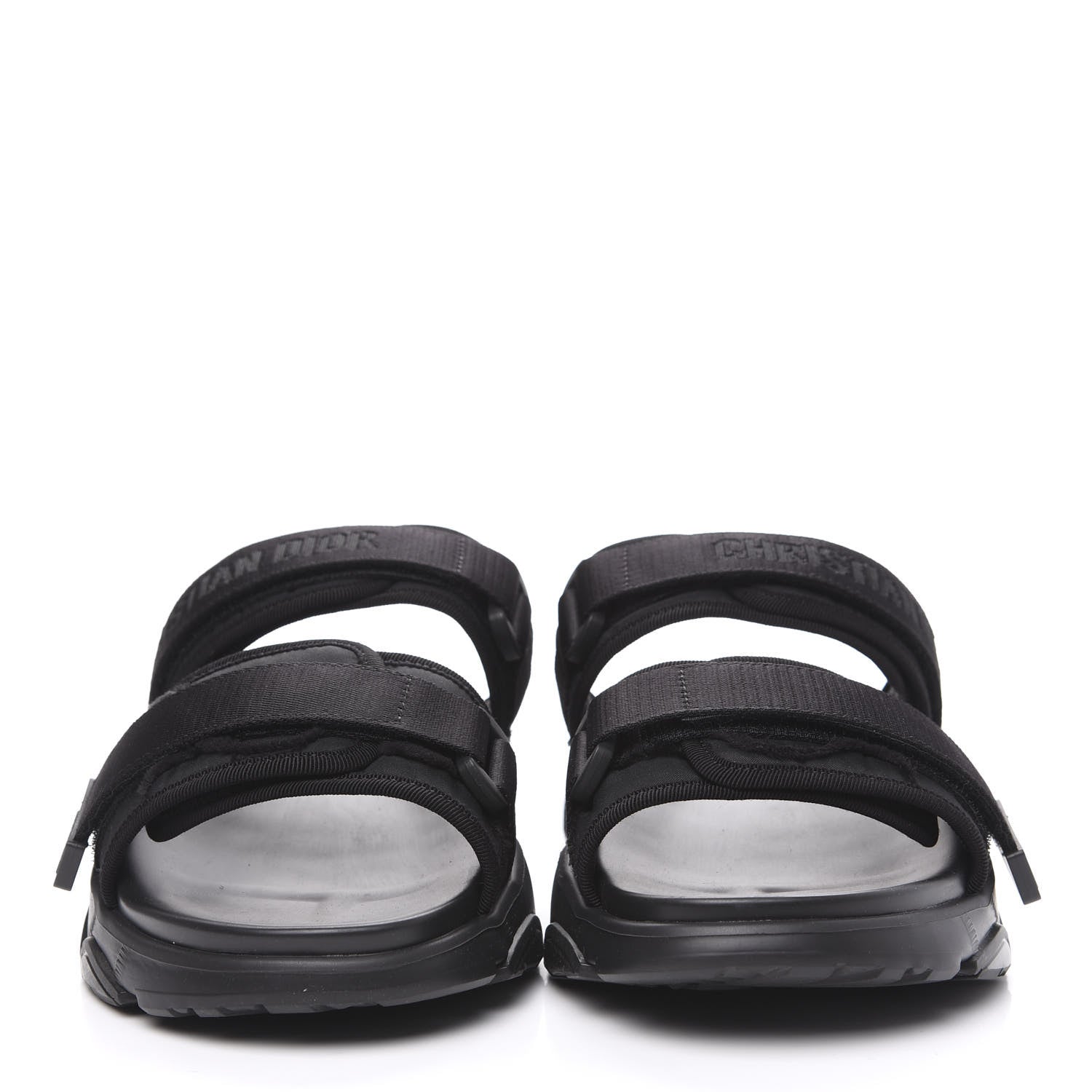 Christian Dior Technical Fabric D-Wander Slide Sandals 40 Black 2 of 9