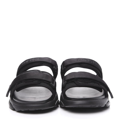 Christian Dior Technical Fabric D-Wander Slide Sandals 40 Black 2 of 9