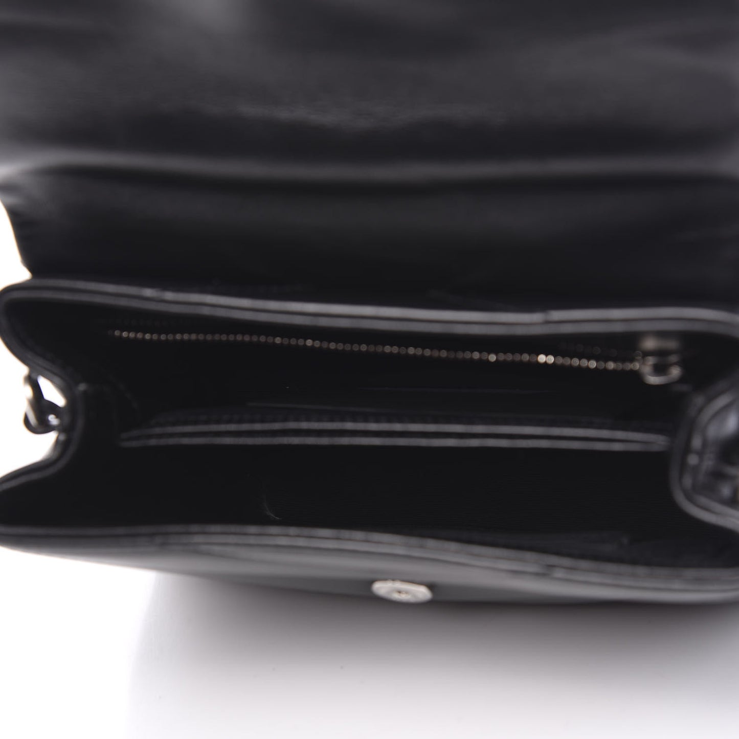 Calfskin Y Quilted Monogram Toy Loulou Crossbody Bag Black