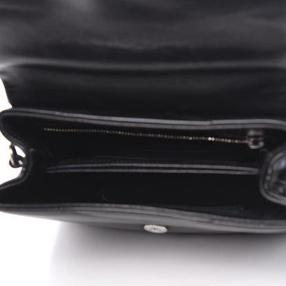Saint Laurent Calfskin Y Quilted Monogram Toy Loulou Crossbody Bag Black 6 of 8