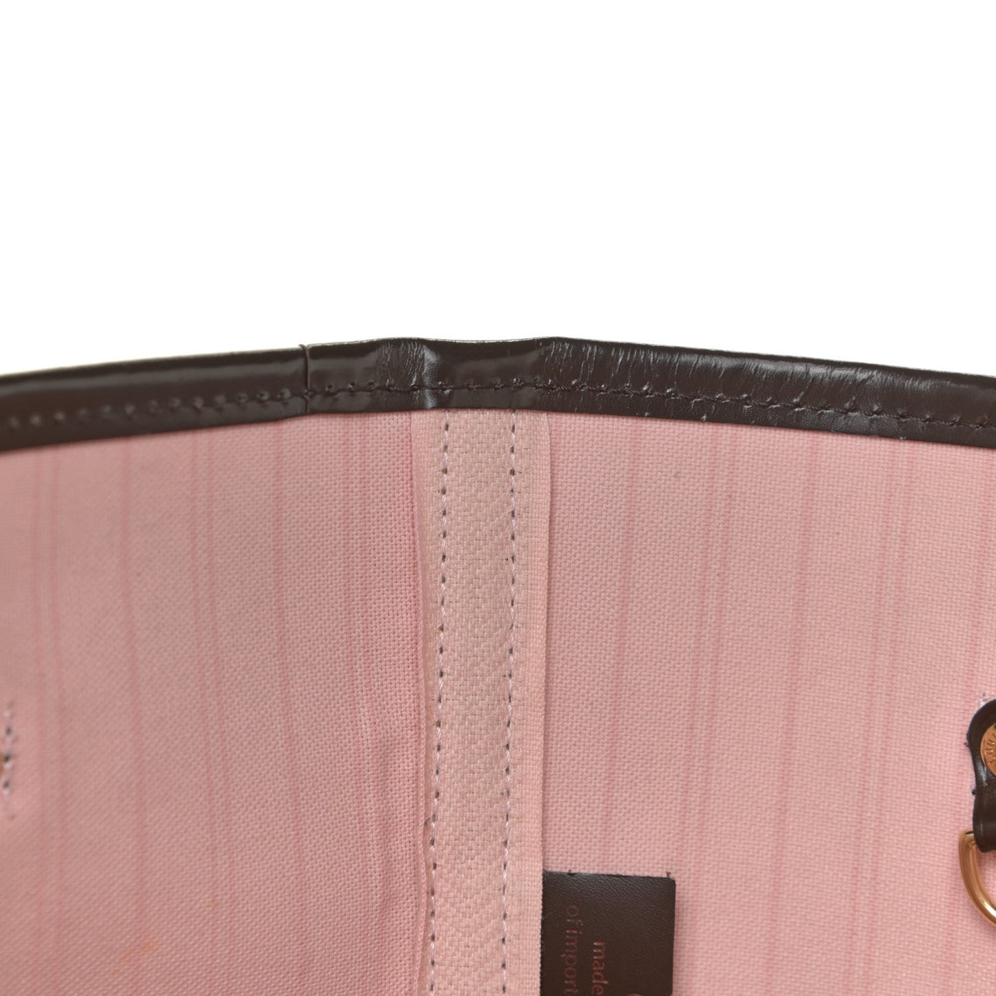 Damier Ebene Neo Neverfull MM Rose Ballerine