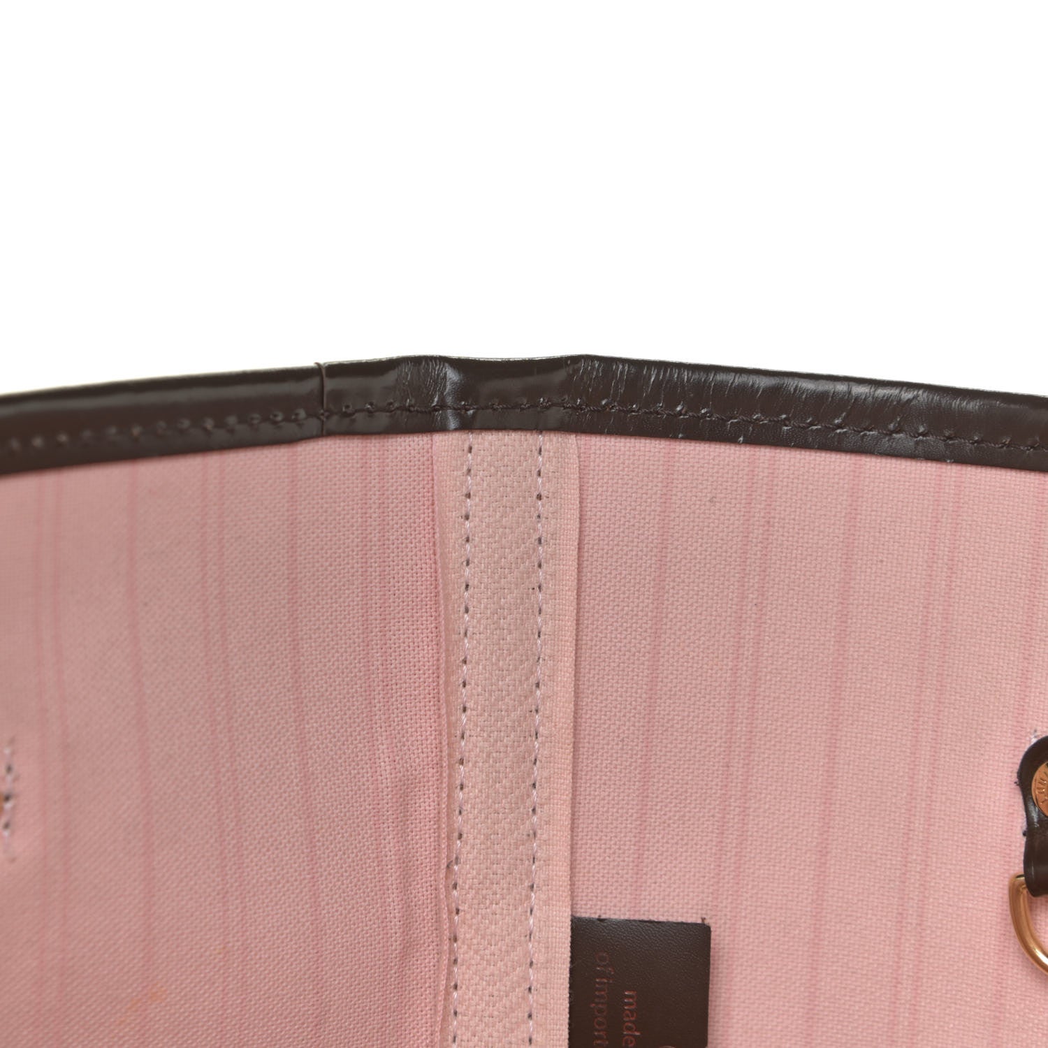 Louis Vuitton Damier Ebene Neo Neverfull MM Rose Ballerine 14 of 14