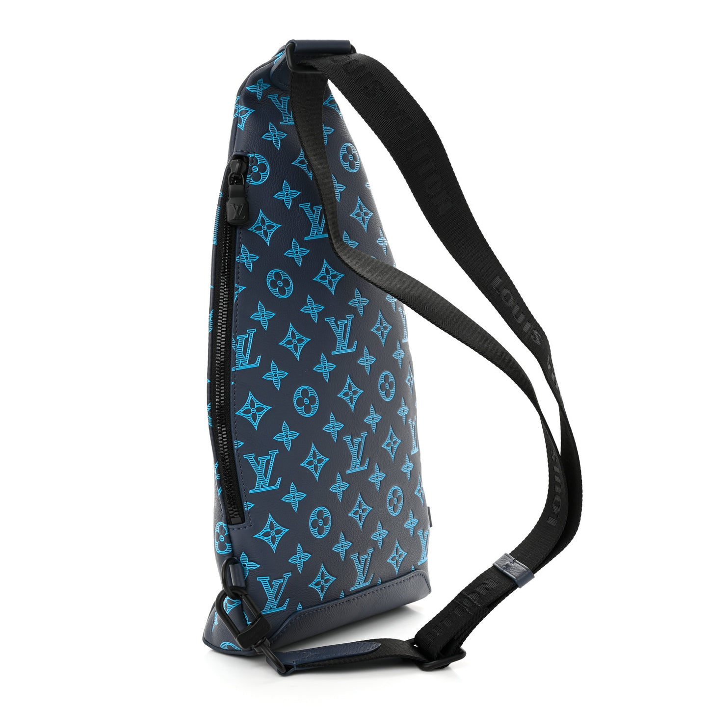 Monogram Shadow Duo Slingbag Navy River Blue