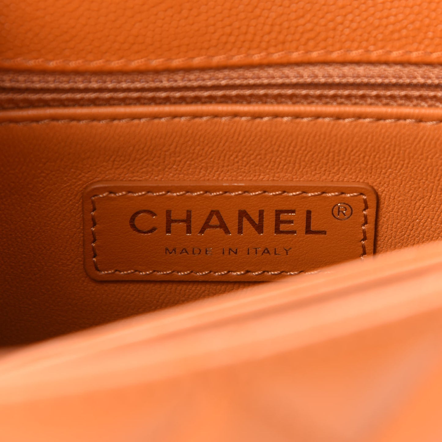 Caviar Quilted Mini Coco Handle Flap Light Brown