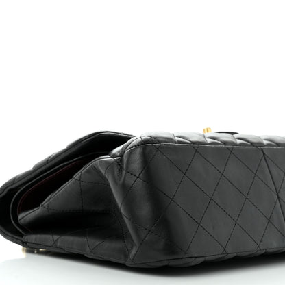 Chanel Lambskin Quilted Jumbo Double Flap Black 9 of 15