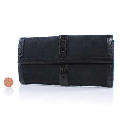 Gucci Horsebit Print Glam Continental Wallet Black 2 of 7