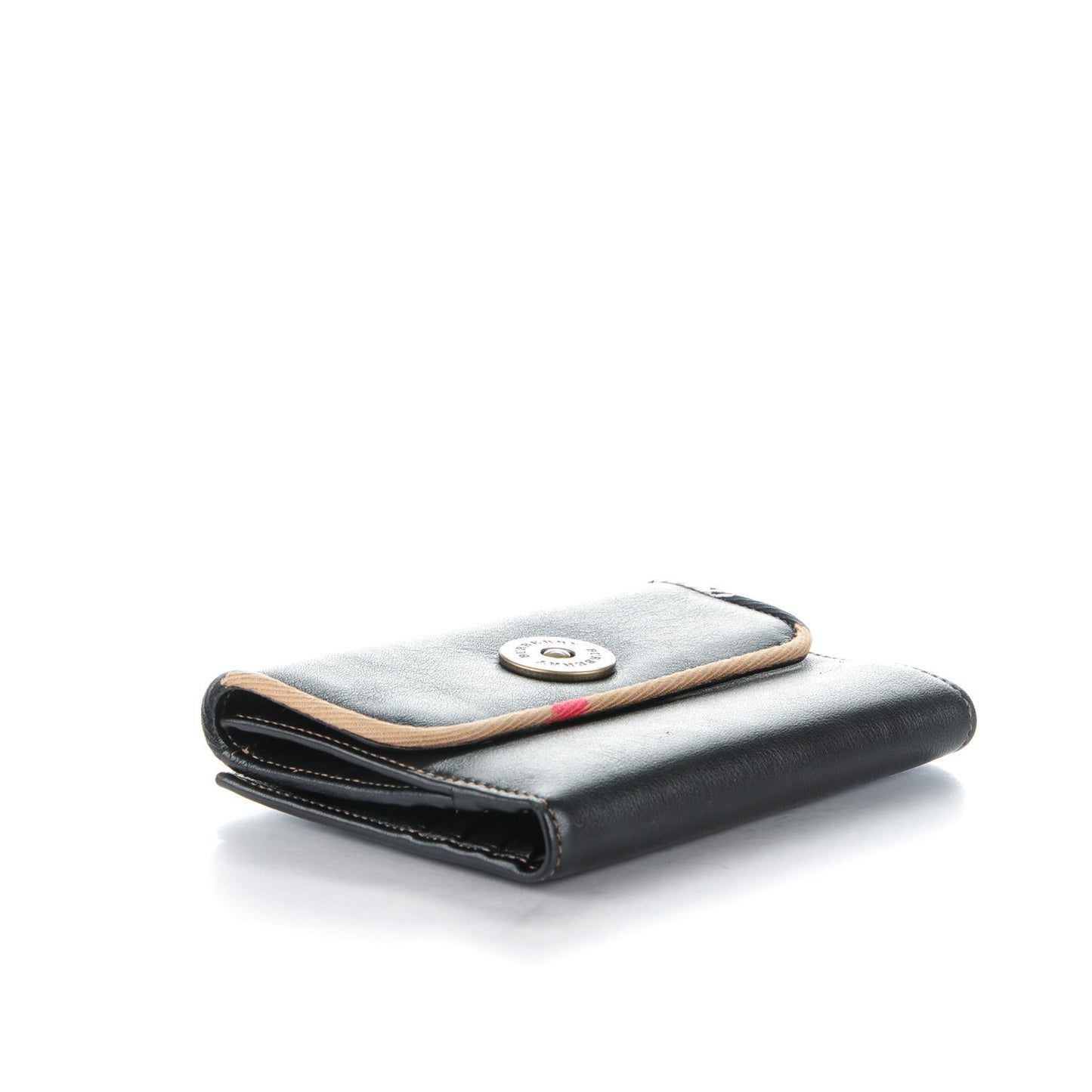Calfskin Nova Check Wallet Black
