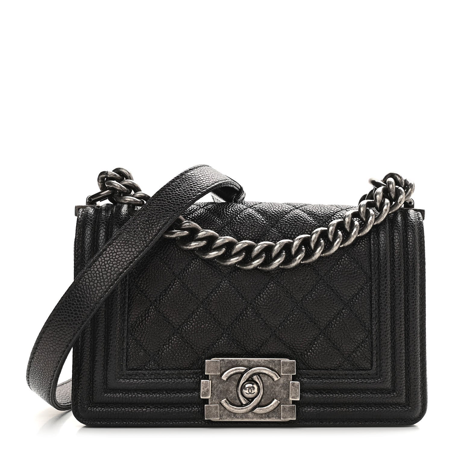 Chanel Caviar Quilted Small Boy Flap Black 1 of 12