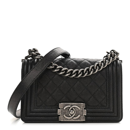 Chanel Caviar Quilted Small Boy Flap Black 1 of 12